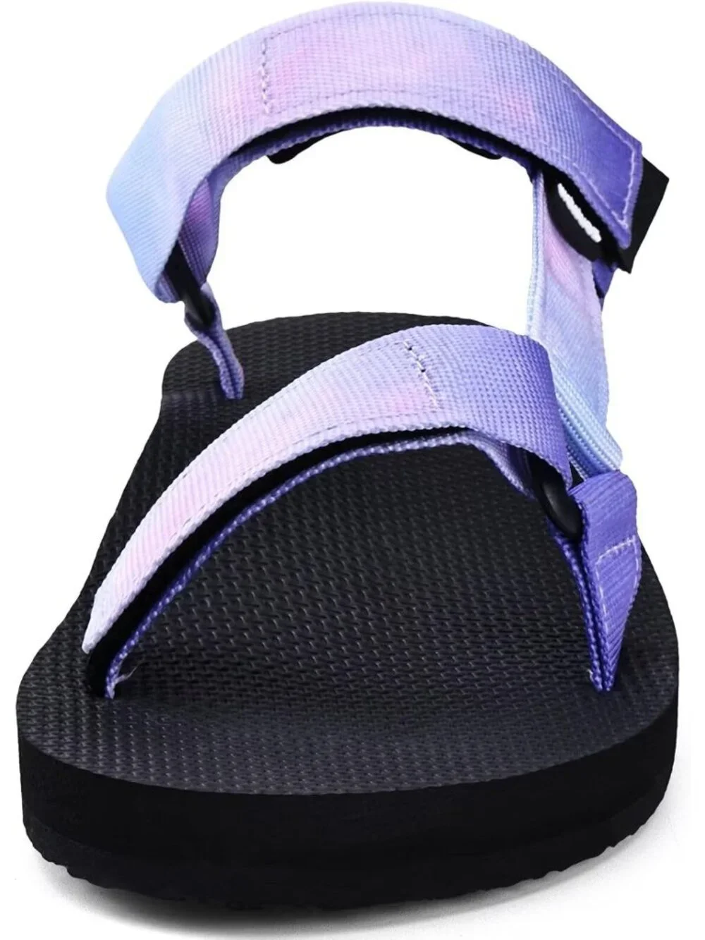 Women's Purple Hiking Sandals with-Arch-Support Webbing-Outdoor Beach Water